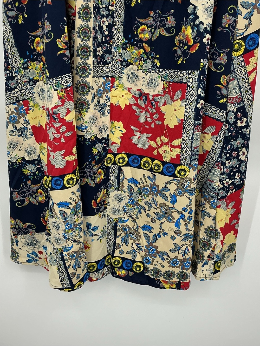 Patchwork Floral Print Maxi Skirt - Picture 8 of 12